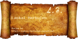 Laskai Herkules névjegykártya